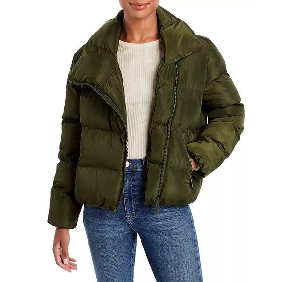 Toast Society Jupiter Puffer Jacket Khaki Green - S - Picture 2 of 7